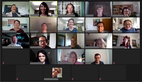 Screenshot aus der Zoomkonferenz mit den Teilnehmer*innen.